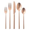 Thyme & Table 20-Piece Arden Stainless Steel Flatware Set, Bronze