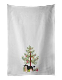 NEW Beaglier #2 Christmas Tree Kitchen Towel Set of 2 White Dish Towels Decorative Bathroom Hand towel for Hand, Face, Hair, Yoga, Tea, Dishcloth