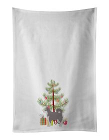 NEW Pomsky #2 Christmas Tree Kitchen Towel Set of 2 White Dish Towels Decorative Bathroom Hand towel for Hand, Face, Hair, Yoga, Tea, Dishcloth