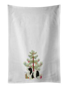 NEW Japanese Chin Christmas Tree Kitchen Towel Set of 2 White Dish Towels Decorative Bathroom Hand towel for Hand, Face, Hair, Yoga, Tea, Dishcloth