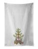 NEW Zuchon #1 Christmas Tree Kitchen Towel Set of 2 White Dish Towels Decorative Bathroom Hand towel for Hand, Face, Hair, Yoga, Tea, Dishcloth