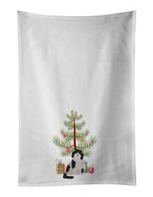 NEW Cavachon #3 Christmas Tree Kitchen Towel Set of 2 White Dish Towels Decorative Bathroom Hand towel for Hand, Face, Hair, Yoga, Tea, Dishcloth