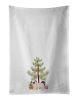 NEW Pekeapoo Christmas Tree Kitchen Towel Set of 2 White Dish Towels Decorative Bathroom Hand towel for Hand, Face, Hair, Yoga, Tea, Dishcloth