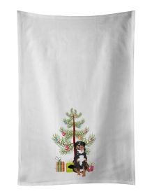 NEW Bernese Mountain Dog #1 Christmas Kitchen Towel Set of 2 White Dish Towels Decorative Bathroom Hand towel for Hand, Face, Hair, Yoga, Tea