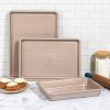 Thyme & Table Non-Stick Aluminized Steel Baking 3pc Set, Champagne Gold