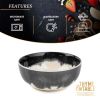 Thyme & Table Grey Drip Stoneware Round Cereal Bowl