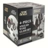 Thyme & Table 4-Piece Angled Wine Glass Set in Smoke Finish