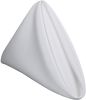 24 Pack White 100% Polyester Soft Durable Washable Cloth Table Napkins 17x17 Inch Great for Restaurants Dinners and Parties