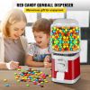 VEVOR Gumball Machine, 1-inch Candy Vending Machine, Commercial Gumball Vending Machine with Adjustable Candy Outlet Size