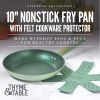 Thyme & Table Non-Stick 10 Inch Fry Pan with Stainless Steel Base, Green