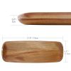 Hecef 3Pcs Charcuterie Board Platter Set, Acacia Wood Serving Tray Cheese Boards Dessert Table Display Set