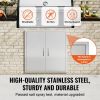 BBQ Access Door, 31W x 31H Inch Double Outdoor Kitchen Door, Stainless Steel Flush Mount Door, Wall Vertical Door with Handles, for BBQ Island