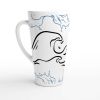 Ocean Wave Latte Mug Design By HadiArts