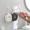 1pc Hand Towel Ball; Cartoon Hanging Towel; Quick Drying; Kitchen And Bathroom; Chenille Lovely Rag; Thickened Towel 6.69"×6.69"